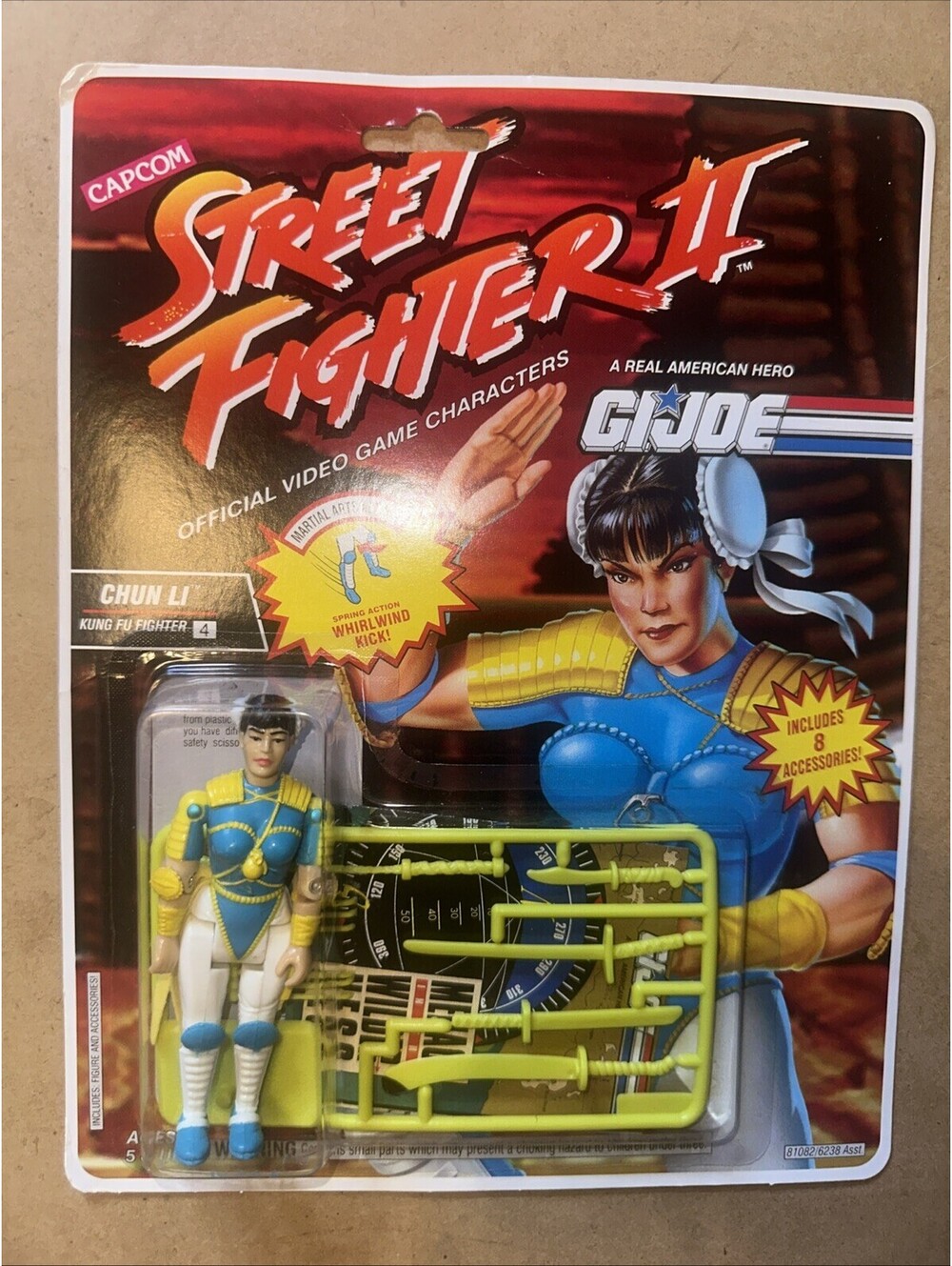 CHUN LI Capcom Street Fighter II 2 GI Joe 1993 Hasbro Action Figure SEALED NEW